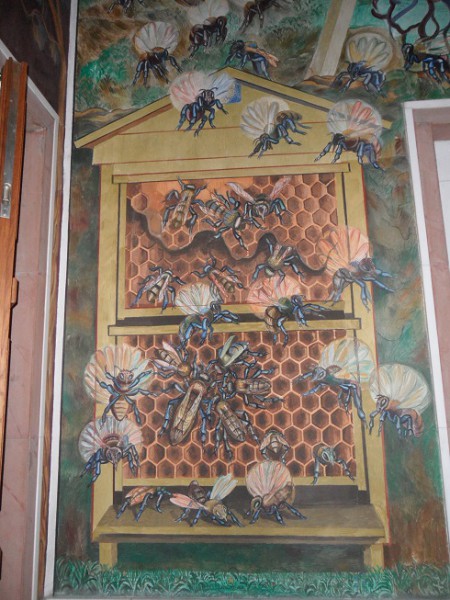 Wall painting in Oslo town hall